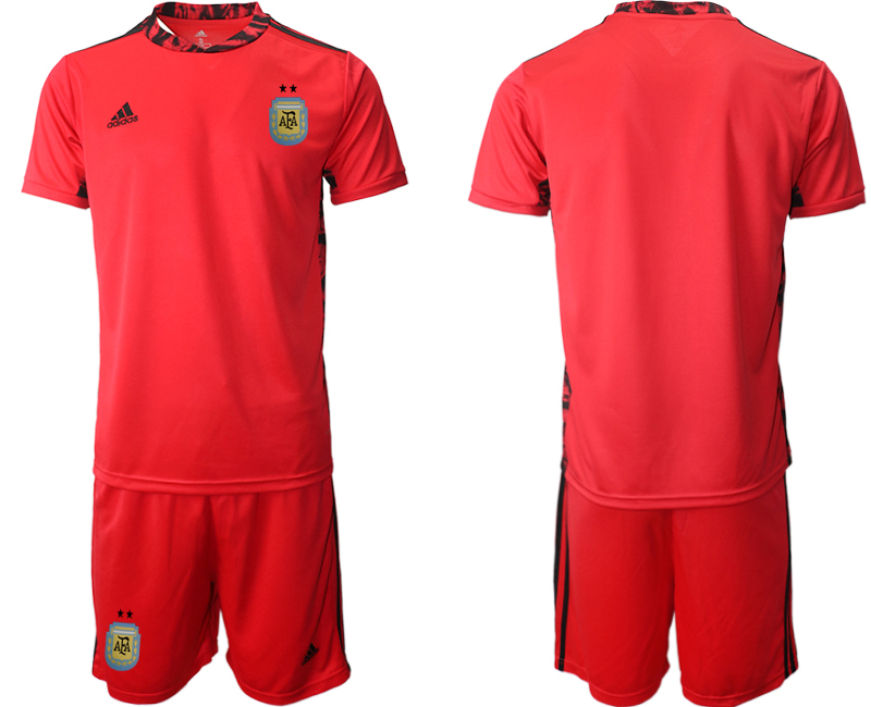 Men 2020-2021 Season National team Argentina goalkeeper red Soccer Jersey